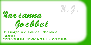 marianna goebbel business card